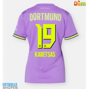 Billiga Borussia Dortmund Konstantinos Karetsas #19 Tredjeställ Dam 2026-27 Kortärmad